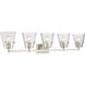 Analia 5 Light 45.75 inch Brushed Nickel Vanity Wall Light