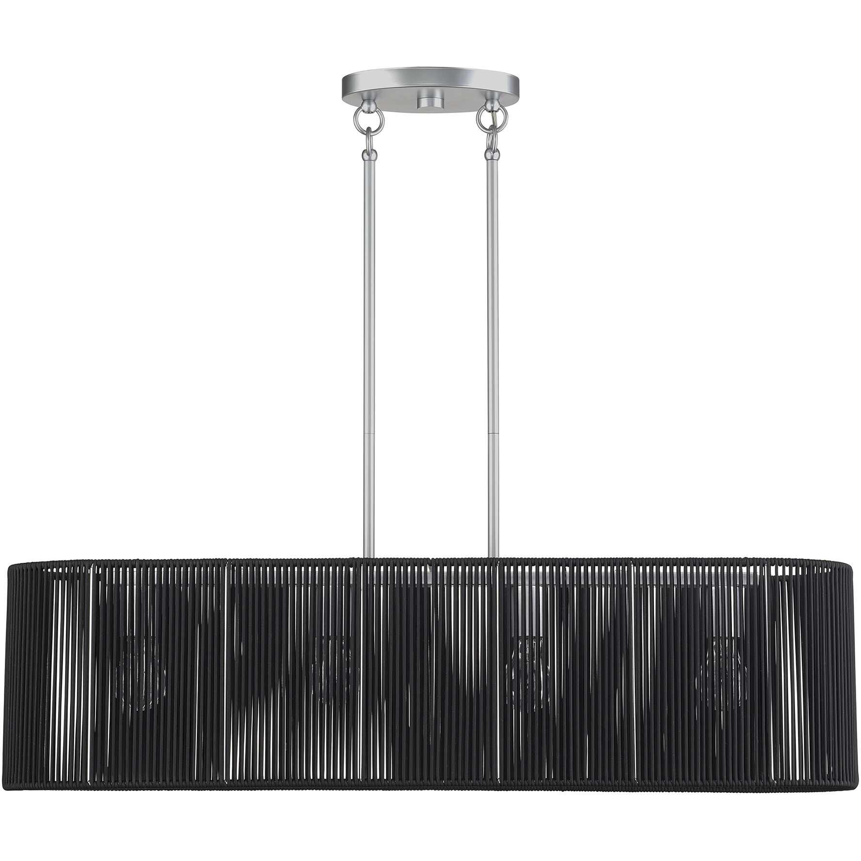 Acordia 4 Light 36 inch Painted Nickel Linear Chandelier Ceiling Light, Large