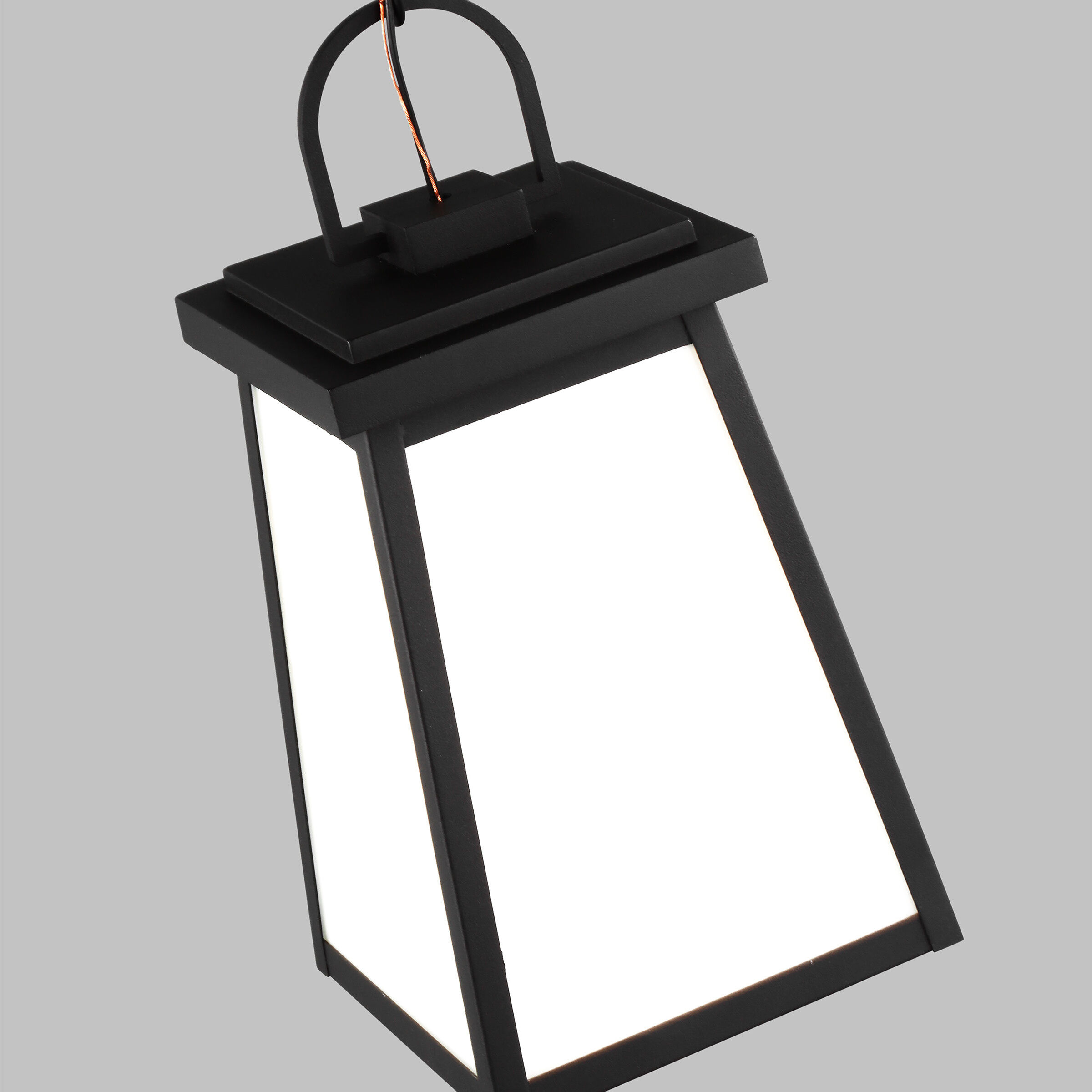 Founders 1 Light 7 inch Black Outdoor Pendant