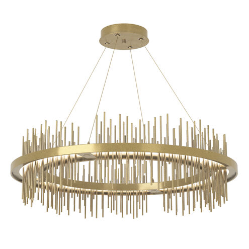 Gossamer LED 38 inch Modern Brass and Modern Brass Pendant Ceiling Light, Circular