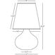 June 23.5 inch 150.00 watt Matte Midnight Blue Accent Lamp Portable Light in Buff Linen