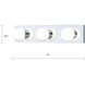Vanity Strips 3 Light 18 inch Chrome Vanity Light Wall Light