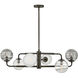 Oberon 6 Light 36.5 inch Black Oxide Chandelier Ceiling Light