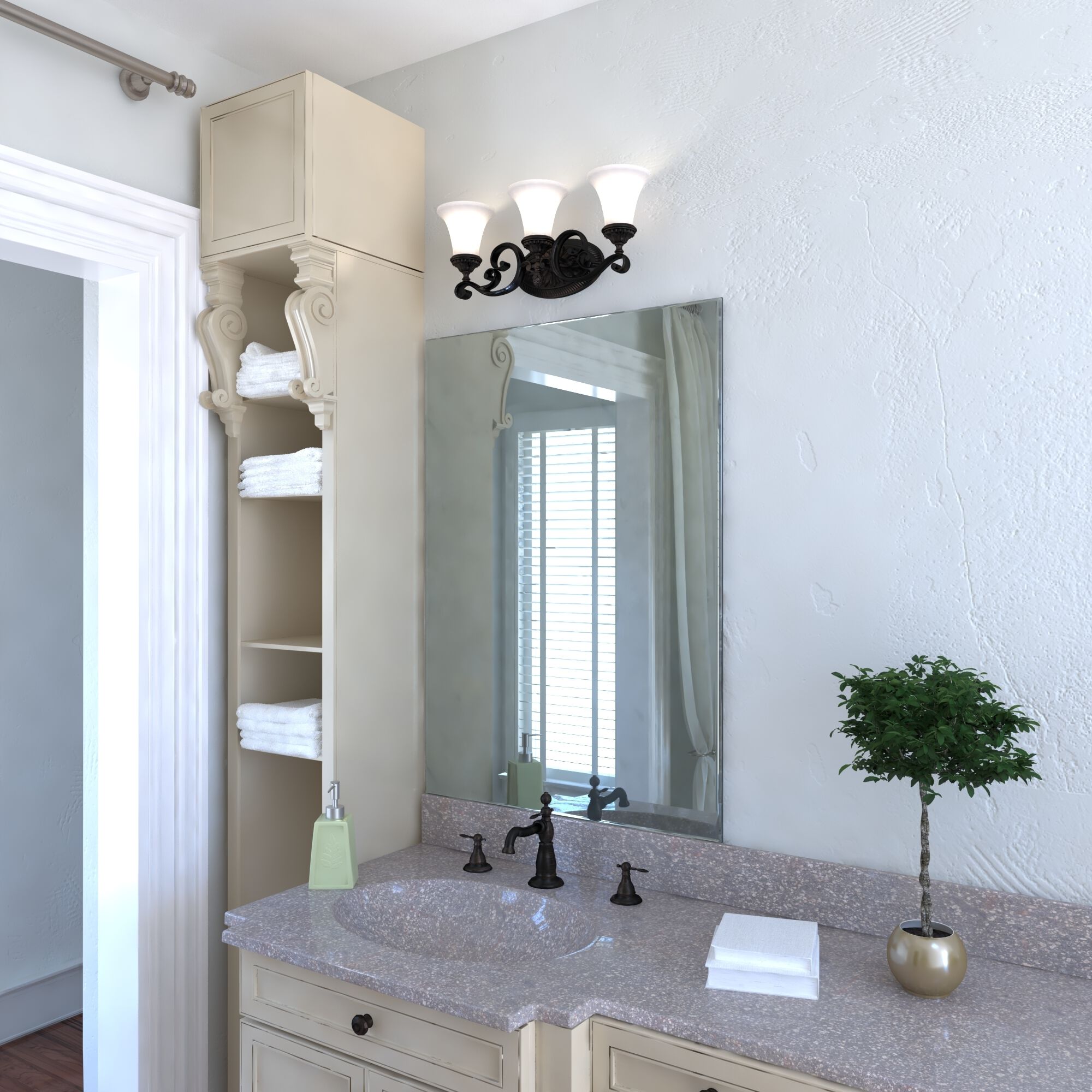 Avenant LED 23 inch Venetian Bronze Bathroom Light Wall Light