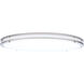 Glamour LED 23.62 inch Brushed Nickel Flush Mount Ceiling Light