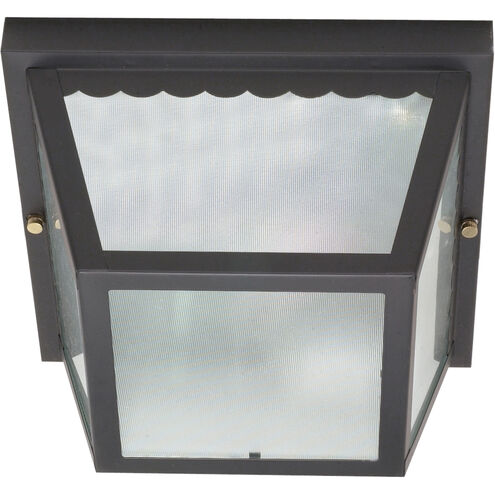 Brentwood 2 Light 9 inch Black Outdoor Flushmount