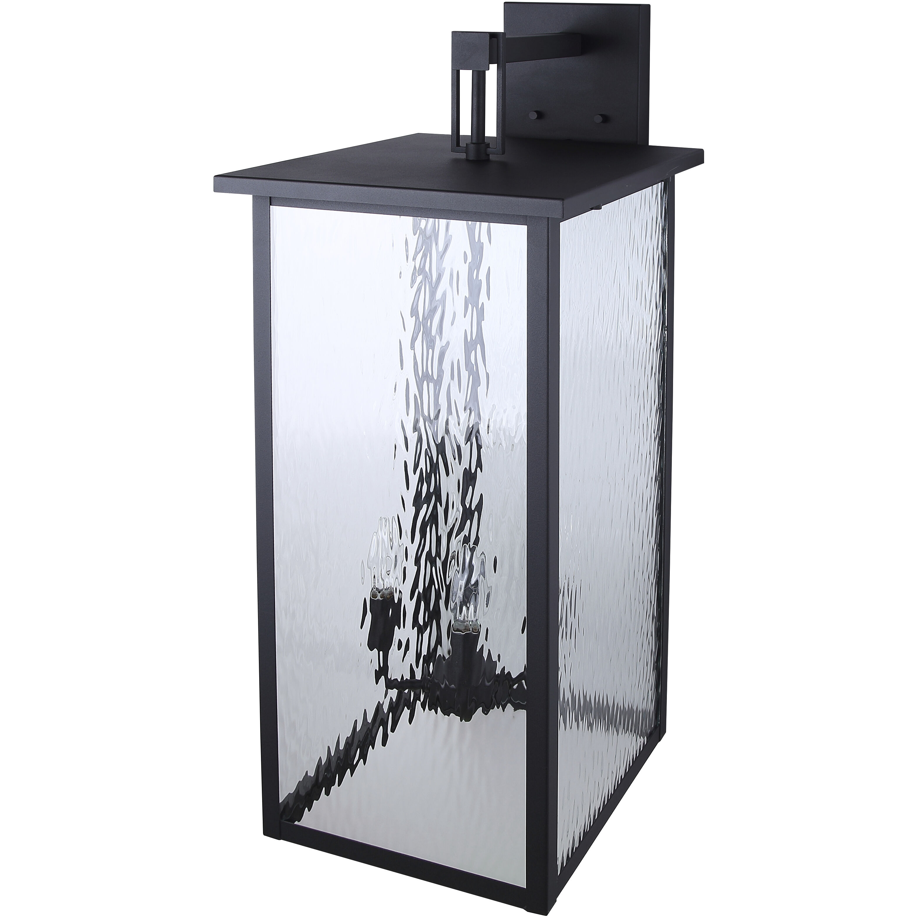 Shana 4 Light 30 inch Black Outdoor Wall Lantern