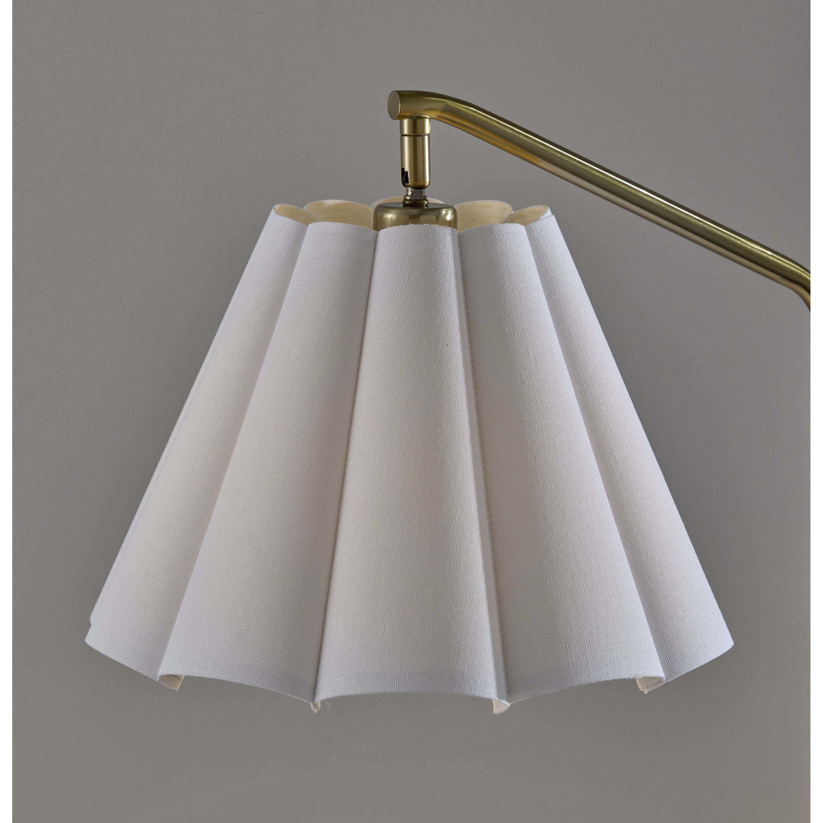 Lyra 60 inch 100.00 watt Antique Brass Floor Lamp Portable Light