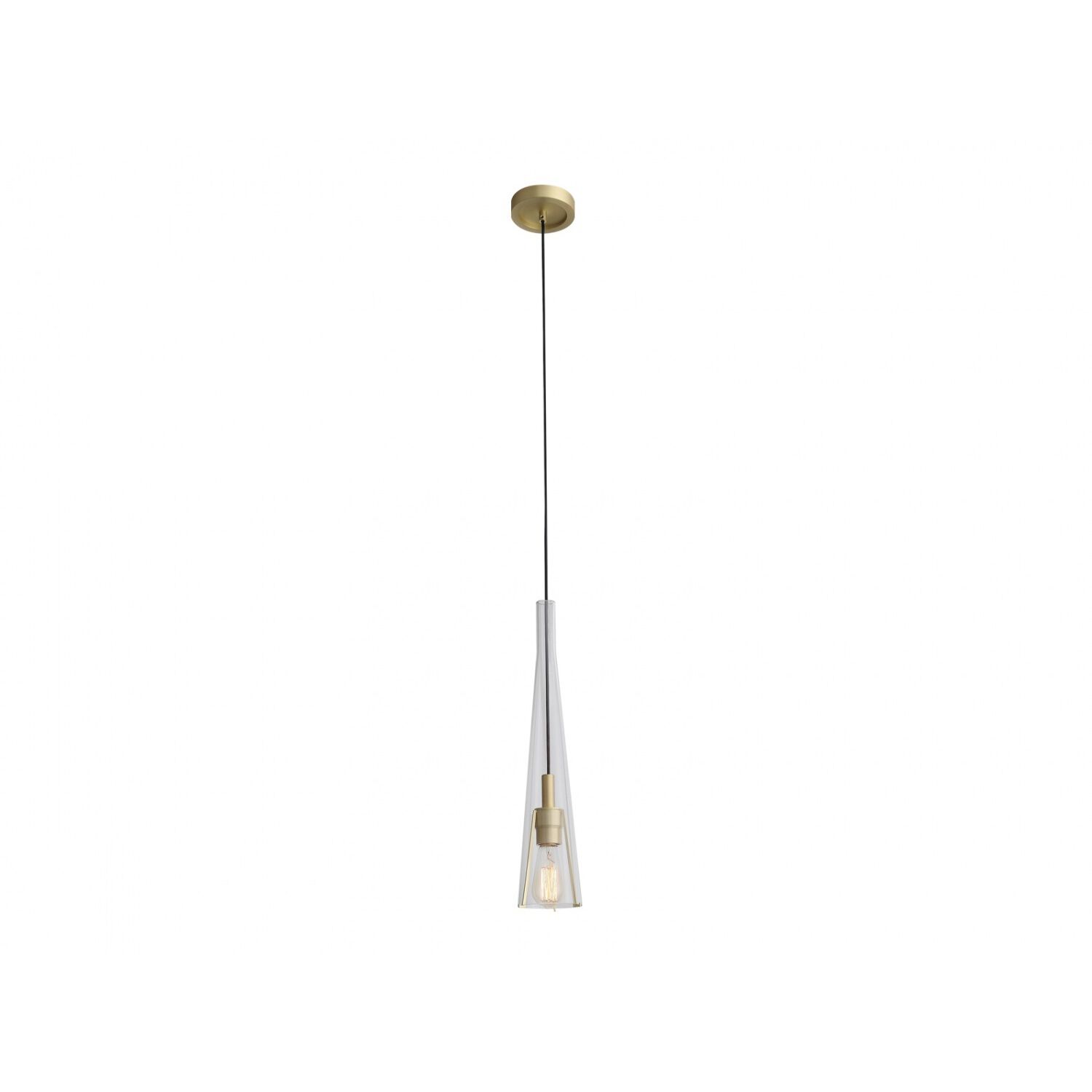 Abbey Park 1 Light 5 inch Brushed Brass Pendant Ceiling Light
