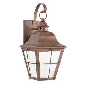 Chatham 1 Light 21 inch Weathered Copper Outdoor Wall Lantern, Large