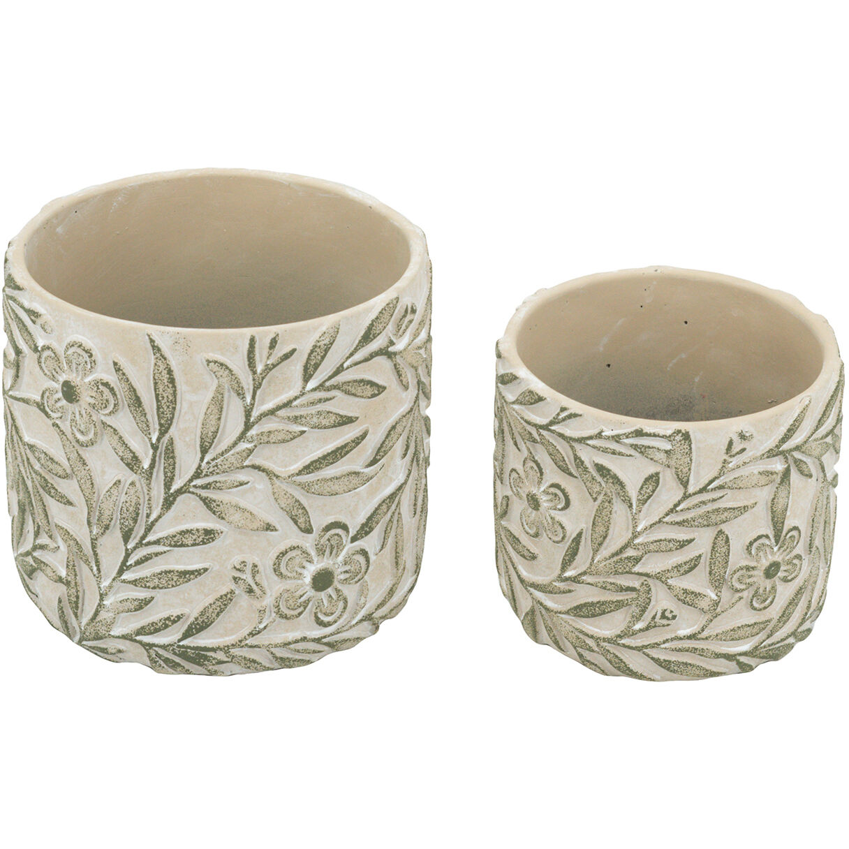 Anita Gray and Green Planter