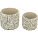 Anita Gray and Green Planter