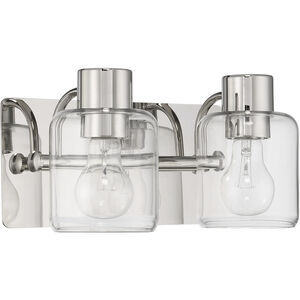 Rori 2 Light 12.38 inch Polished Nickel Vanity Light Wall Light