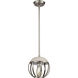 Plumstead 1 Light 8 inch Silver with Gray Mini Pendant Ceiling Light