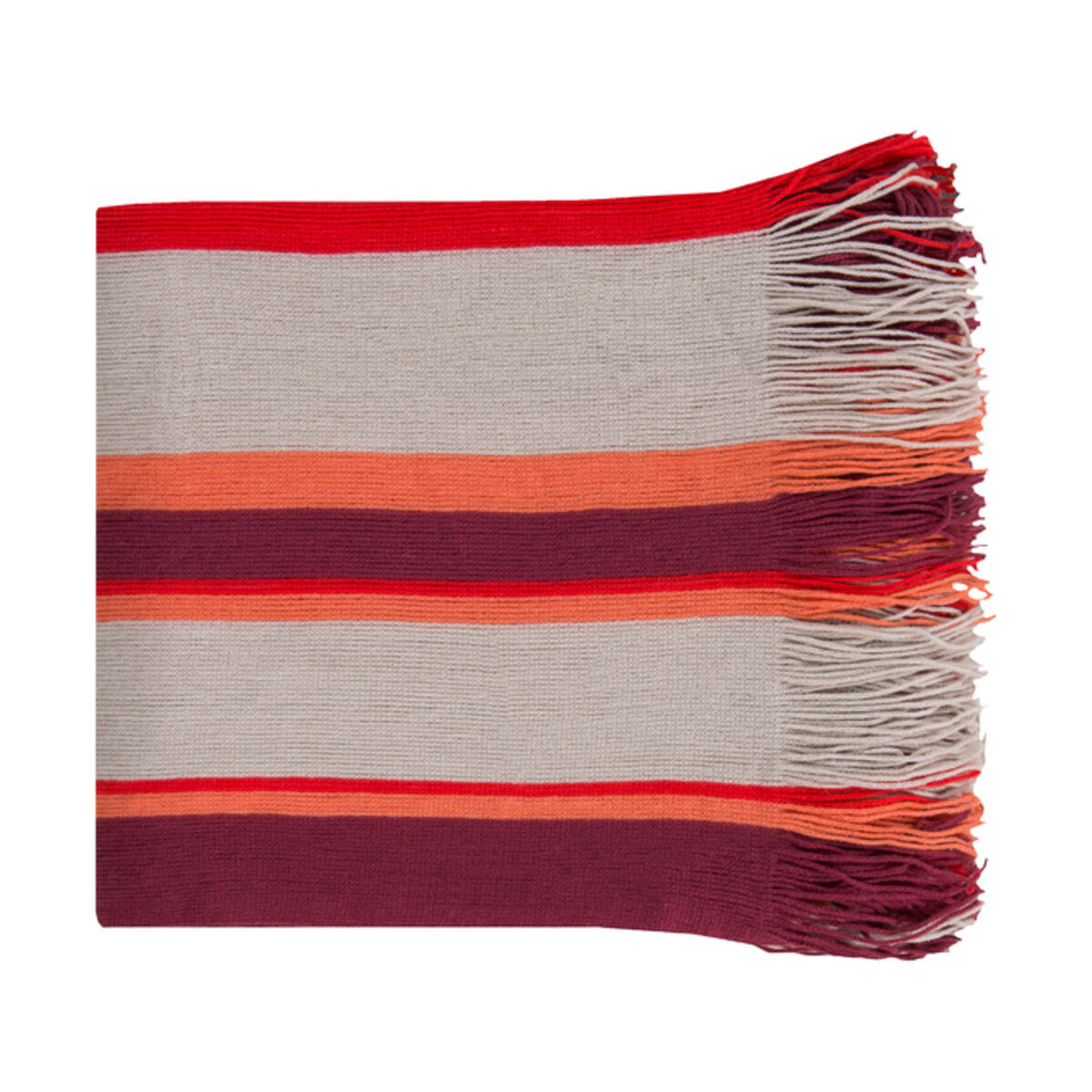 Topanga 60 X 50 inch Grey and Purple Throw