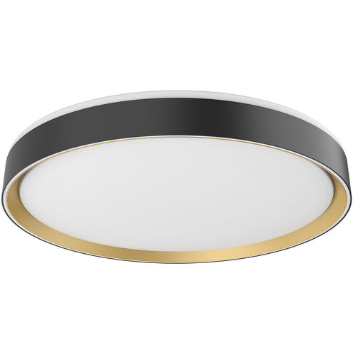 Essex LED 19.75 inch Black and Gold Flush Mount Ceiling Light