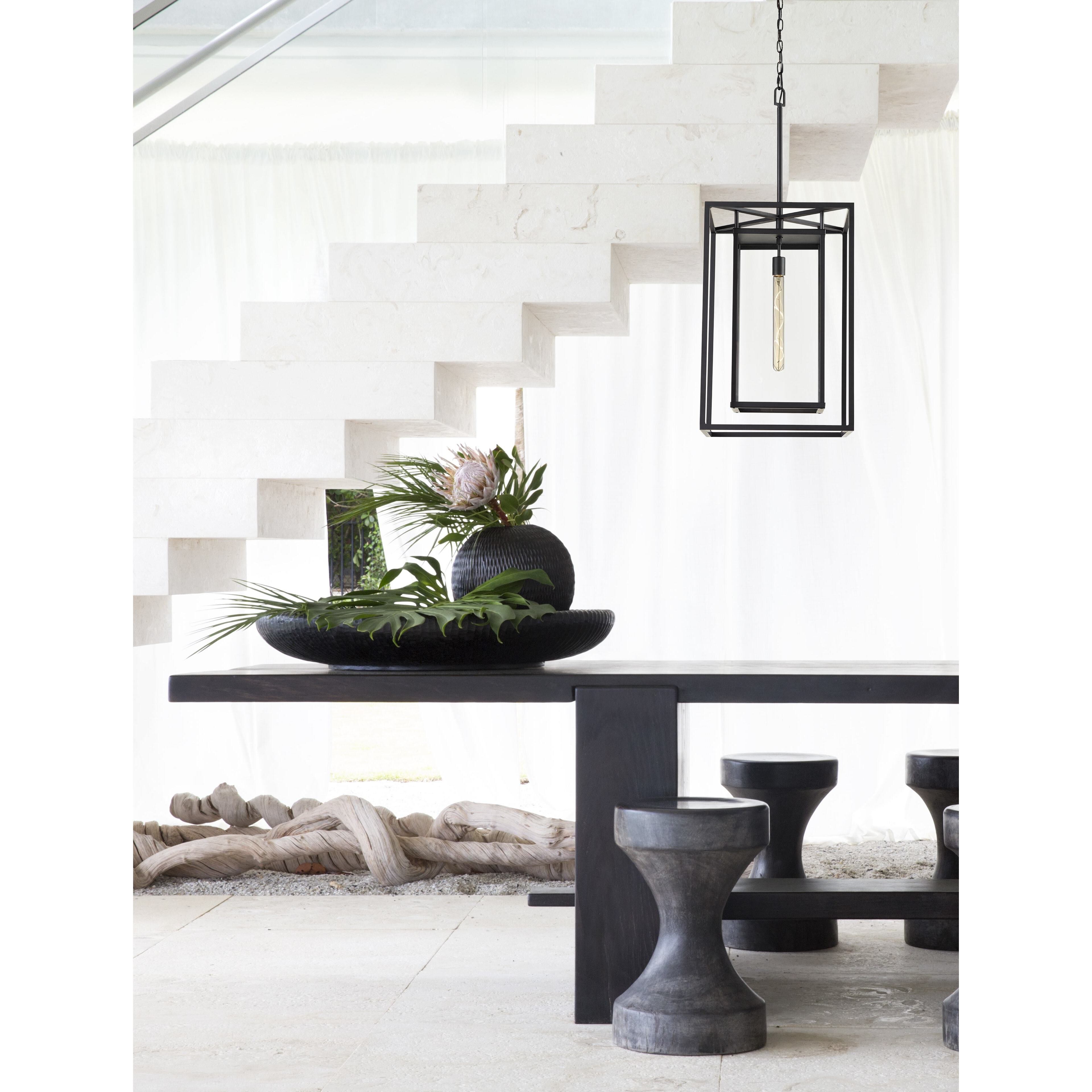 Open Air Max LED 17 inch Black Outdoor Hanging Lantern