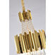 Canada 8 Light 16 inch Gold Chandelier Ceiling Light