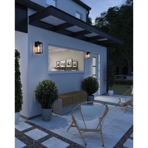 Memphis 1 Light 13.5 inch Black Outdoor Wall Sconce