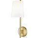 Winward 1 Light 6 inch Olde Brass Wall Sconce Wall Light