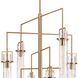 Jayden 10 Light 36 inch Lacquered Gold Chandelier Ceiling Light