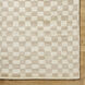 Damier 168 X 120 inch Ivory / Beige Handmade Rug in 10 x 14