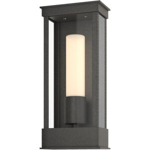 Portico 1 Light 14.8 inch Coastal Natural Iron Outdoor Sconce in Opal, Small