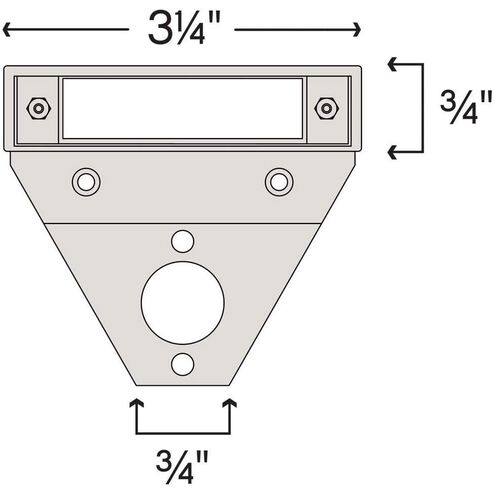 Nuvi 12v 1.10 watt Bronze Landscape Deck Sconce