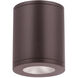 Tube Arch LED 7.88 inch Bronze Outdoor Flush in Spot, 85, 3000K
