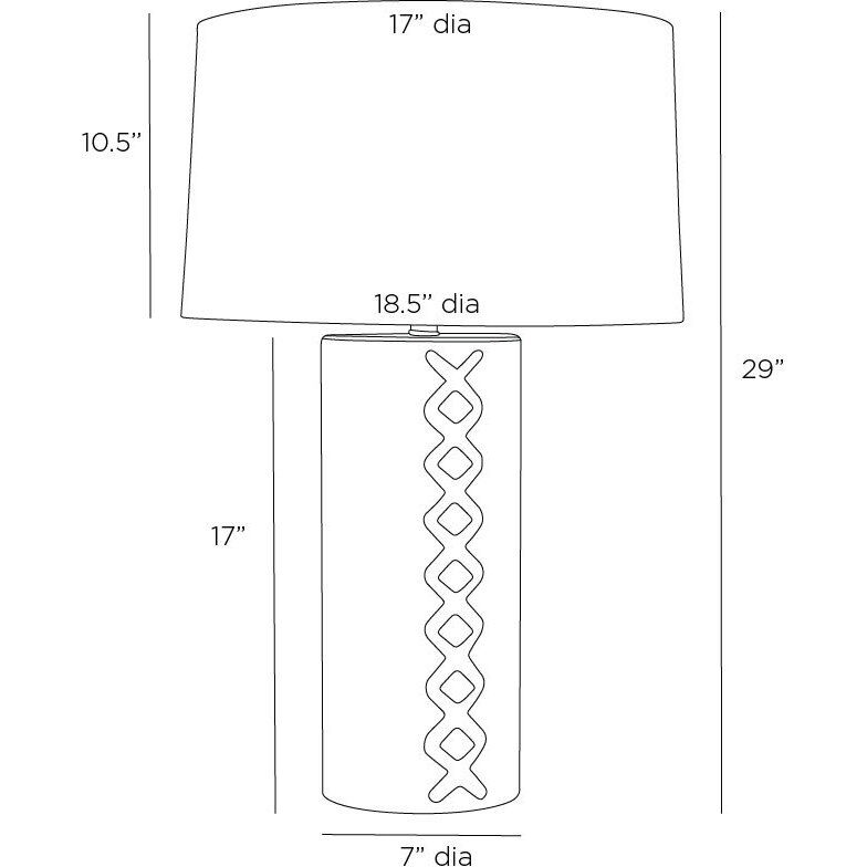 DiMaggio 150.00 watt Glacial Reactive Table Lamp Portable Light