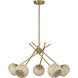 Jasper 5 Light 27.38 inch Warm Brass Chandelier Ceiling Light