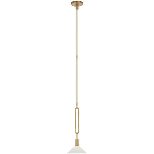 Ray Booth Argo LED 8 inch Antique Brass Pendant Ceiling Light