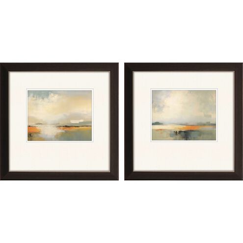 Waterside Collection Metallic Bronze With A Pewter Lip Framed Art