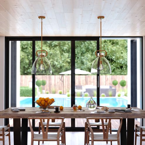 Madrona 1 Light 14 inch Muted Brass Pendant Light Ceiling Light