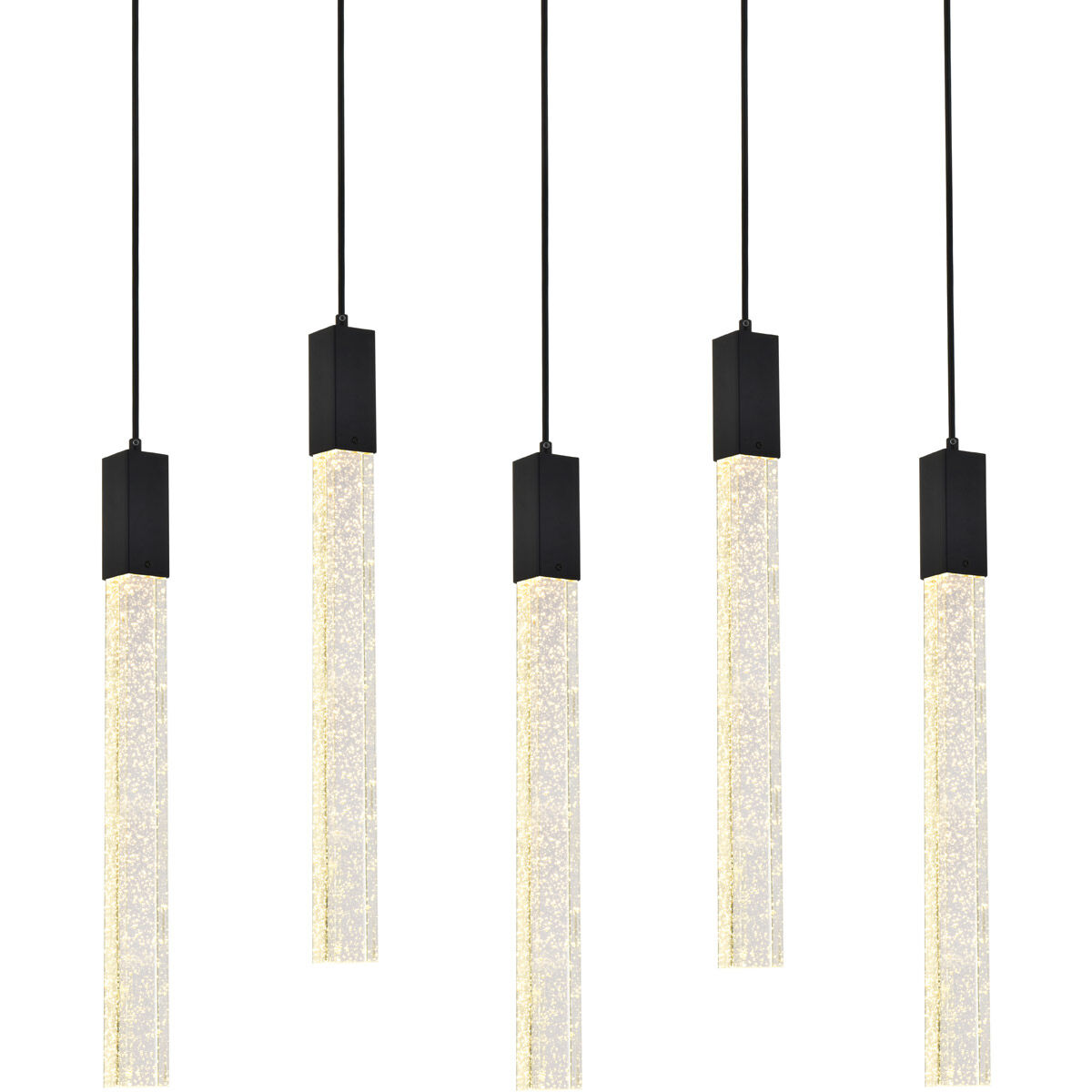 Weston 5 Light 36 inch Black Pendant Ceiling Light