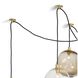 Molten Spider 6 Light 48 inch Natural Brass Chandelier Ceiling Light, Small