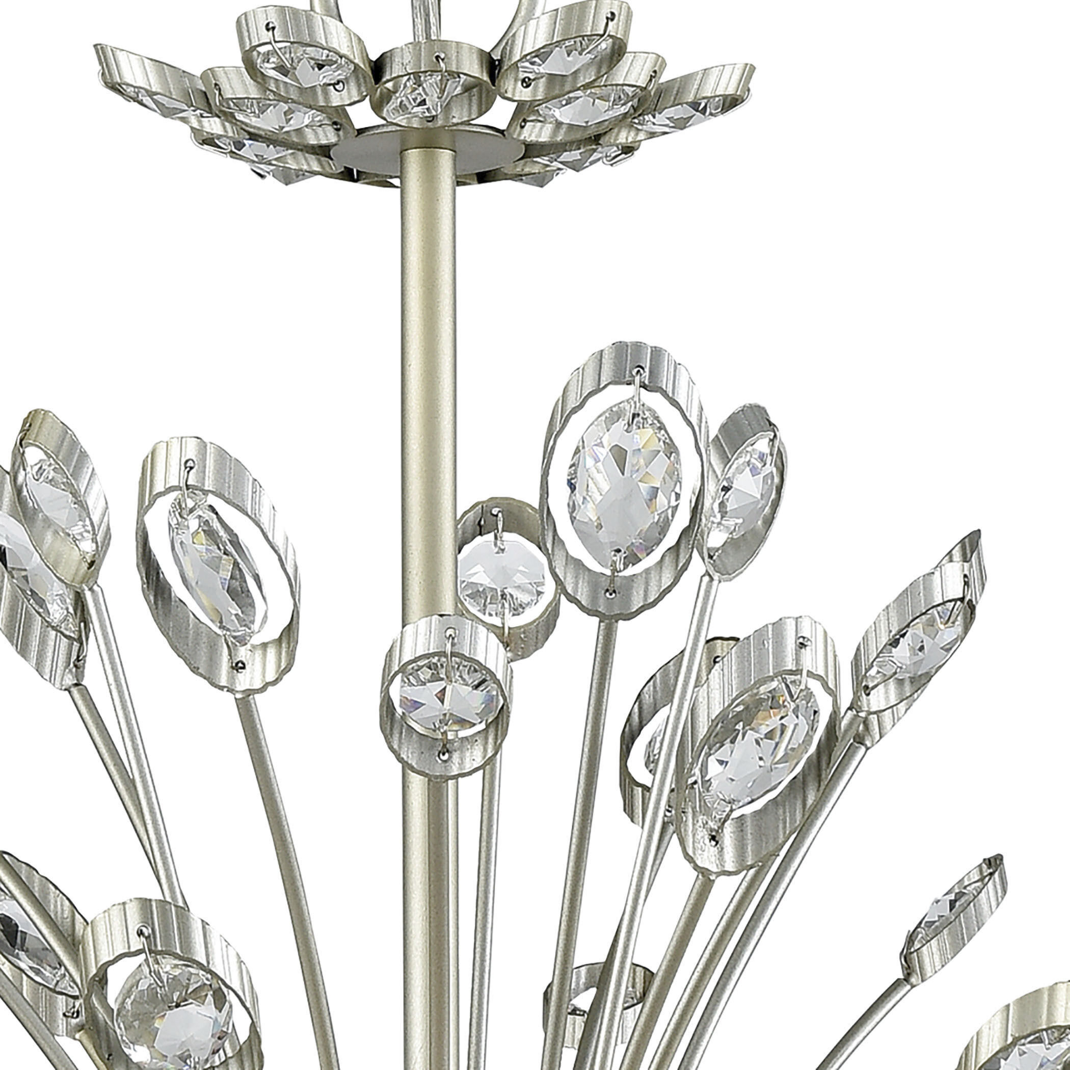 Mullica 6 Light 28 inch Aged Silver Chandelier Ceiling Light