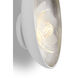Barbara Barry Petaluma LED 5.25 inch Matte White and Burnished Silver Leaf ADA Reflector Sconce Wall Light