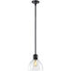 Zigrina 1 Light 10.25 inch Satin Brushed Black Pendant Ceiling Light