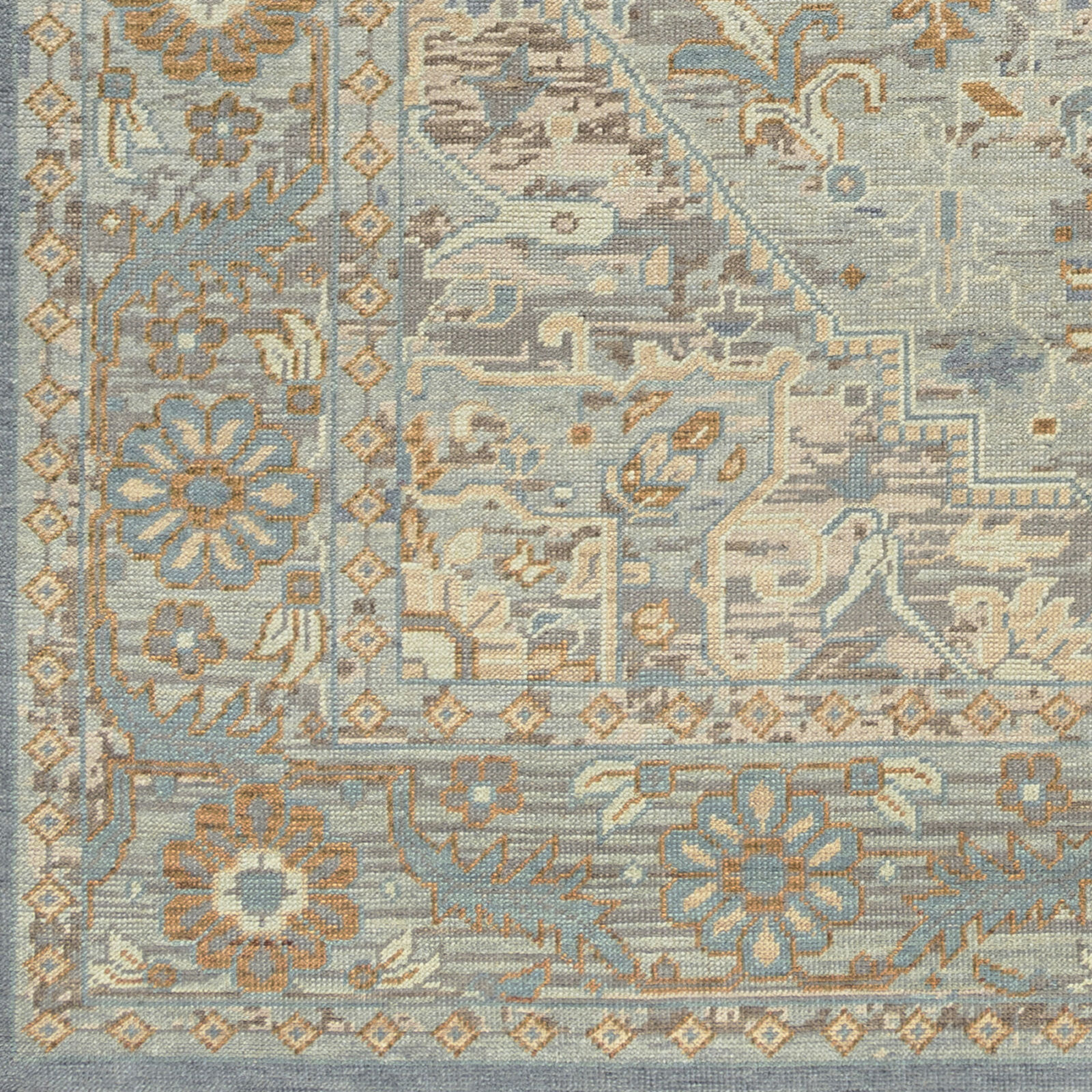 Cappadocia 168 X 120 inch Pale Blue Rug, Rectangle