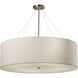 Textile LED 36 inch Brushed Nickel Pendant Ceiling Light