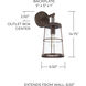 Beaufort 1 Light 7 inch Nordic Grey Sconce Wall Light