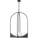 Devon 6 Light 24 inch Matte Black Chandelier Ceiling Light