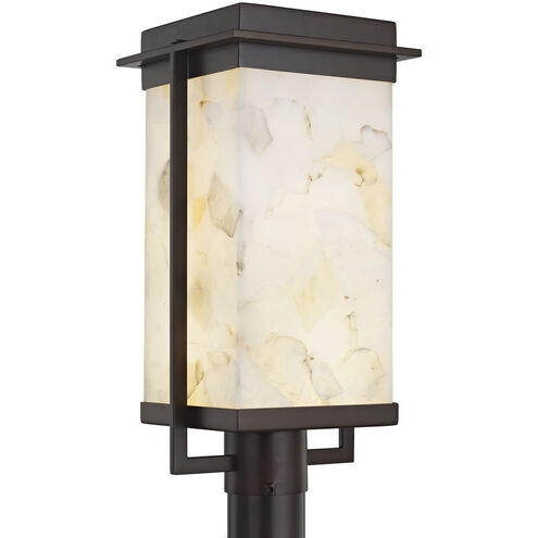 Alabaster Rocks Pacific LED 18 inch Brushed Nickel Outdoor Post Light