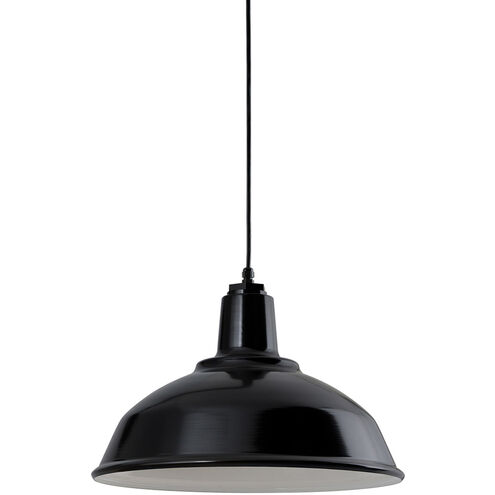 Bryson 1 Light 16 inch Black Pendant Ceiling Light, Essentials by Troy RLM