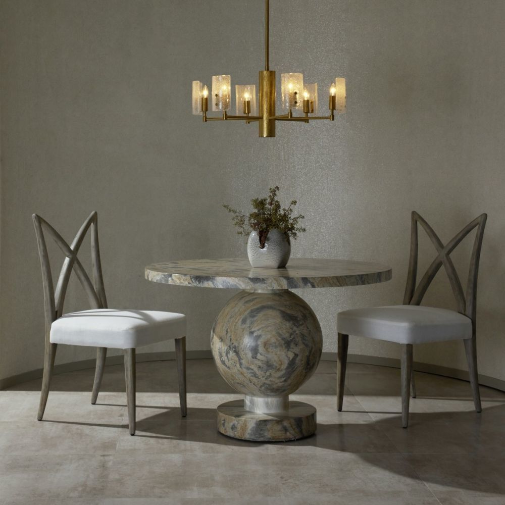 Brenna 44 inch Sahara Faux Marble Entry Table