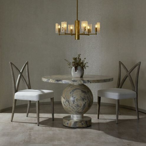 Brenna 44 inch Sahara Faux Marble Entry Table