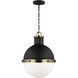 TOB by Thomas O'Brien Hanks LED 13.25 inch Midnight Black Pendant Ceiling Light