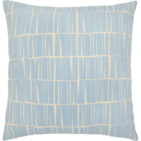 Natur 20 inch Light Blue Pillow Kit in 20 x 20, Square