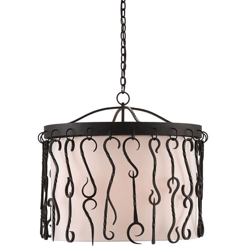 Marginalia 4 Light 28.5 inch Old Iron Chandelier Ceiling Light